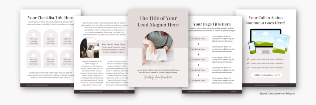 Ebook Template Example from Pixistock