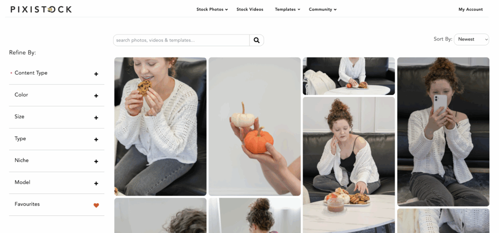 Behind the scenes look at the stock photography collection inside of the Pixistock content and stock photography membership.