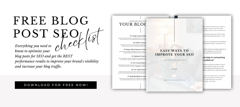 Free Blog Post SEO Checklist