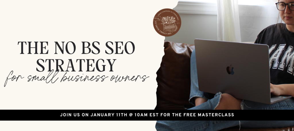 SEO Webinar for Small Business Owners | The Comma Mama Co.