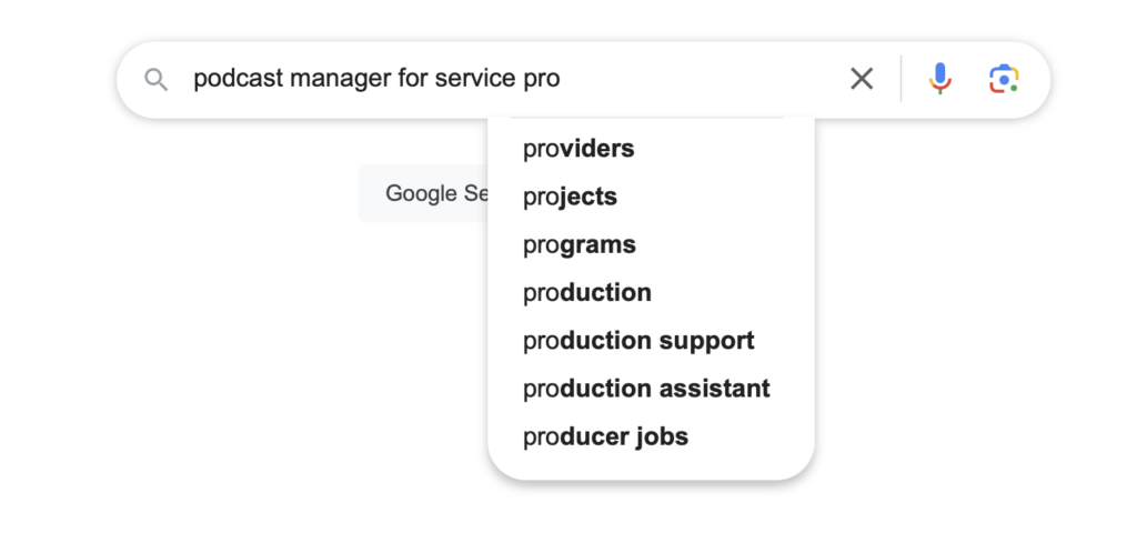 Search example to share how SEO works for service providers and personal brands | The Comma Mama Co.