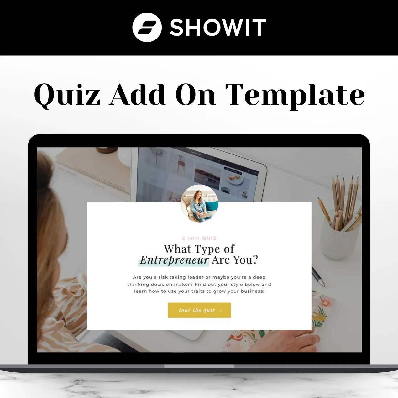 Sugar Studio's Quiz Template Showit Add On | The Comma Mama Co.