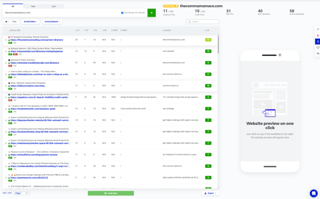 backlink checker for beginner website owners LinkMiner by mangools